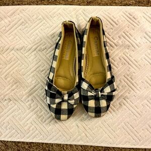 Black and White Gingham Flats never worn